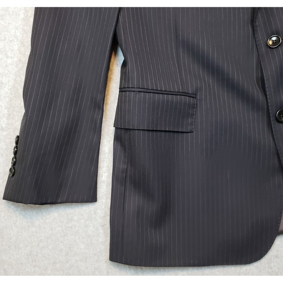 Brooks Brothers 1818 Regent Saxxon Wool 2 Pc Suit Navy Blue Pinstripe 42R 36x28 - Picture 3 of 16